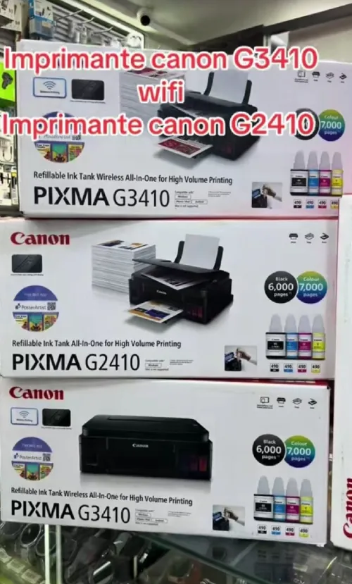 Imprimante canon G3410 wifi + Imprimante canon G2410
