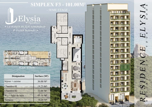 Vente Appartement F3 Jijel Jijel