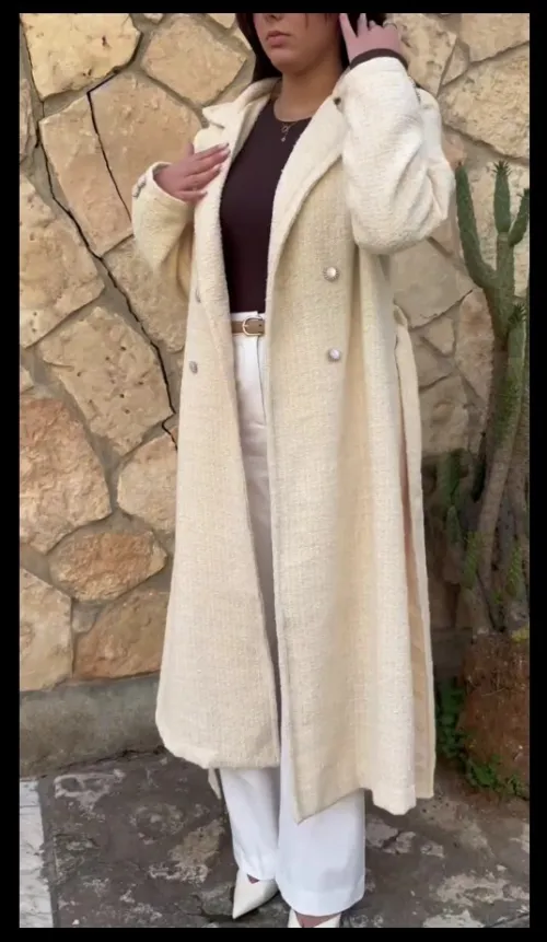 Manteau channel blanc