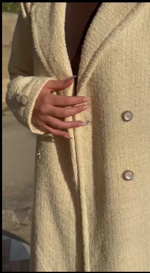Manteau channel blanc