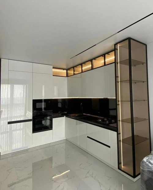 Fabrication de cuisine équipée moderne sûr mesure 