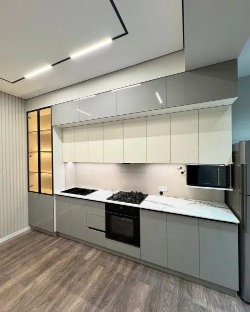 Fabrication de cuisine équipée moderne sûr mesure 