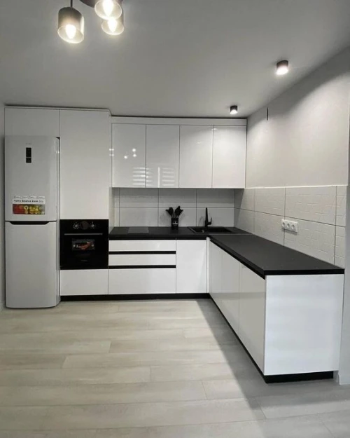 Fabrication de cuisine équipée moderne sûr mesure 