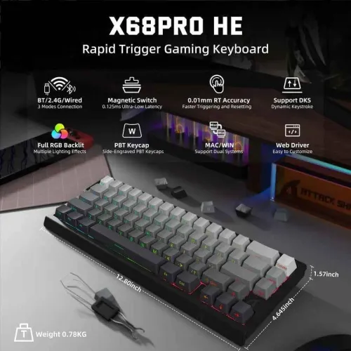 ATACK SHARK X68PRO HE Wireless