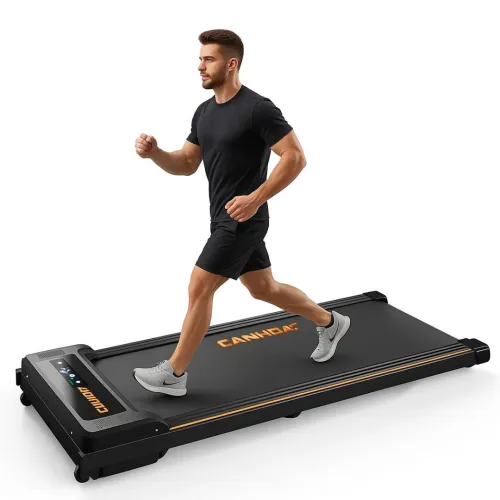Tapis de course AIRHOT, 2,5 CV avec télécommande et écran LED (NOIR / blanc))