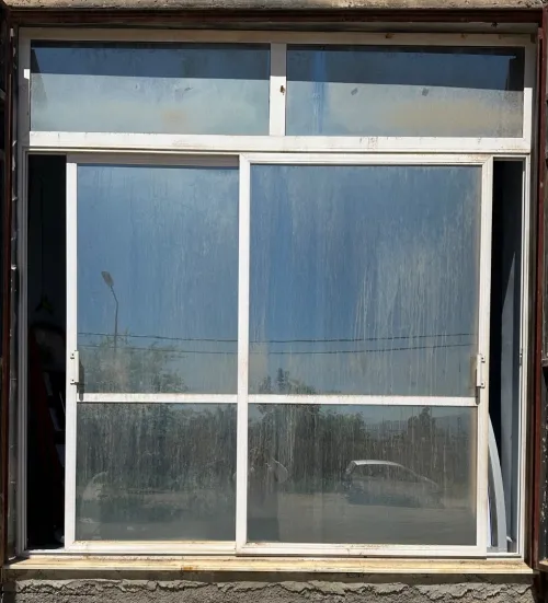 Vitrine, aluminium, coulissant, bureau