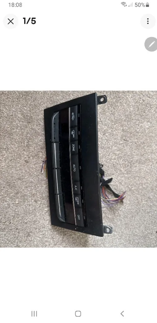 MERCEDES E CLASS AC HEAT CONTROL PANEL A2129005018 W212