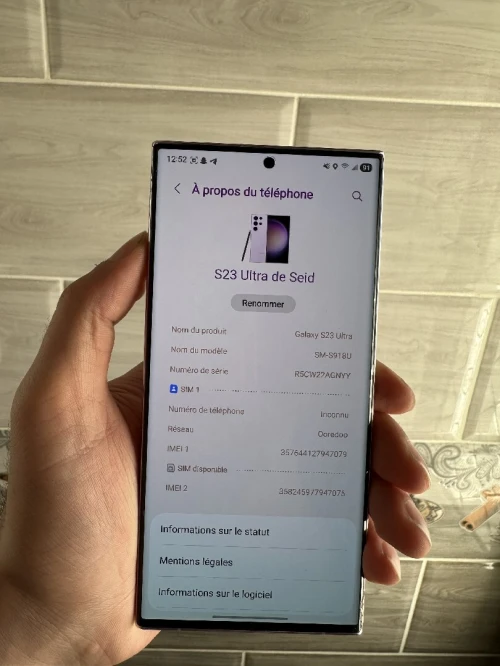 Samsung Galaxy s23 ultra 8 256 américain
