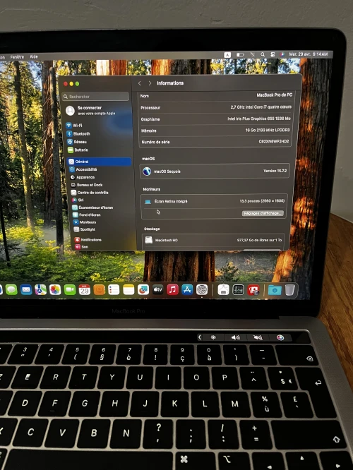 Macbook pro 2018 i7 1tb