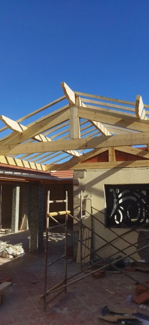Pergola en bois Rouge