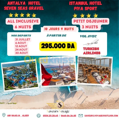 NOS VOYAGE ORGANISE D'ETE 