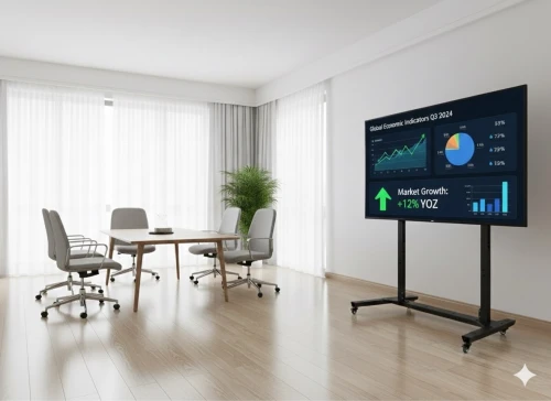 Support TV 75 a 100 pouces interactif Mobile