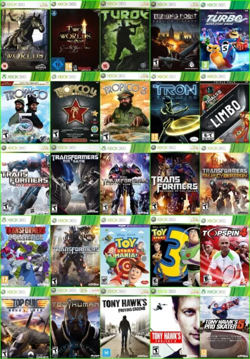 INSTALLER PACK 20/50/80/150/300 JEUX TOP SUR Disque Dur XBOX360 PRIX CHOC 