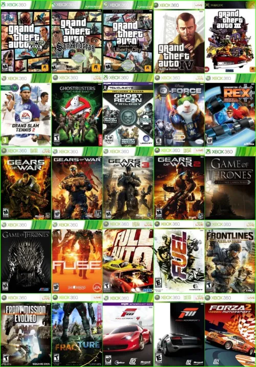 INSTALLER PACK 20/50/80/150/300 JEUX TOP SUR Disque Dur XBOX360 PRIX CHOC 