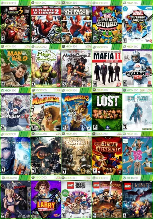 INSTALLER PACK 20/50/80/150/300 JEUX TOP SUR Disque Dur XBOX360 PRIX CHOC 