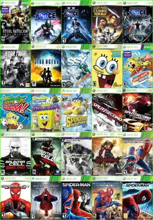 INSTALLER PACK 20/50/80/150/300 JEUX TOP SUR Disque Dur XBOX360 PRIX CHOC 