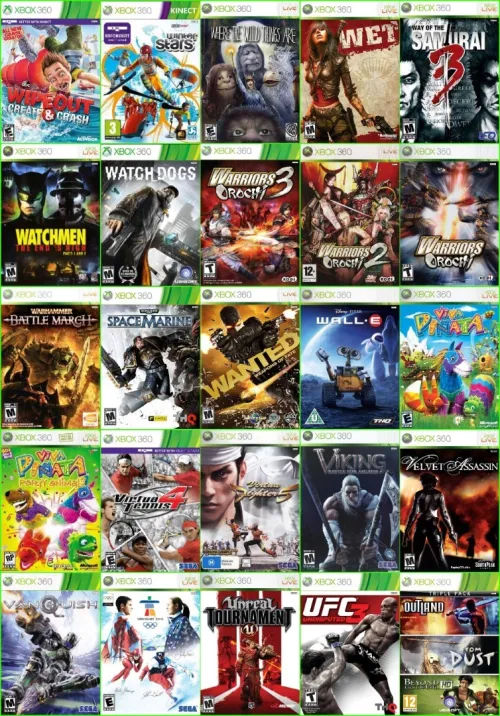 INSTALLER PACK 20/50/80/150/300 JEUX TOP SUR Disque Dur XBOX360 PRIX CHOC 