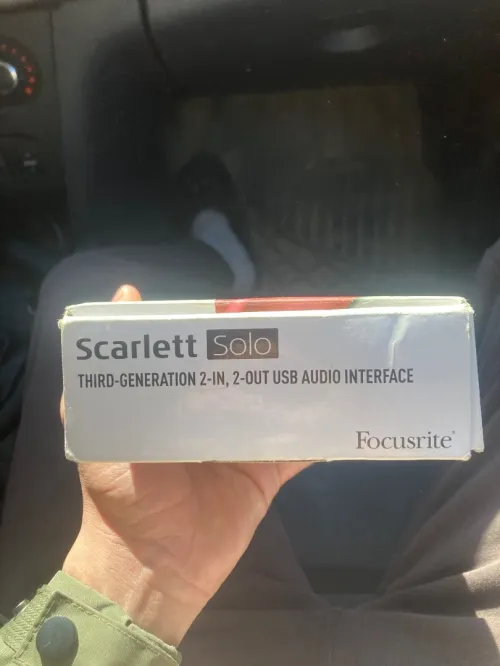 focusrite scarlett solo 3e génération