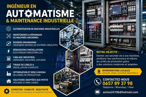 Services d'Automatisation et Réparation de Machines Industrielles