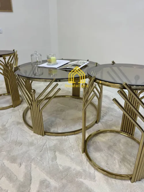 Table basse en inox