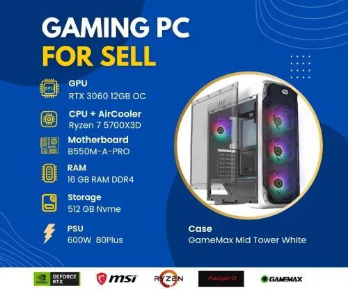 Ryzen 7 / Rtx 3060 PC Gamer
