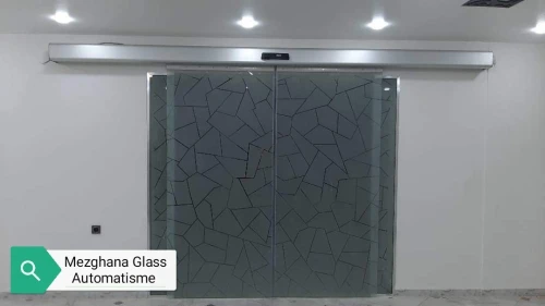 porte automatique en verre trempè