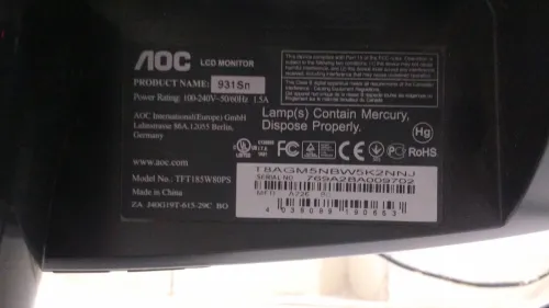 Ecran AOC LCD (TFT)