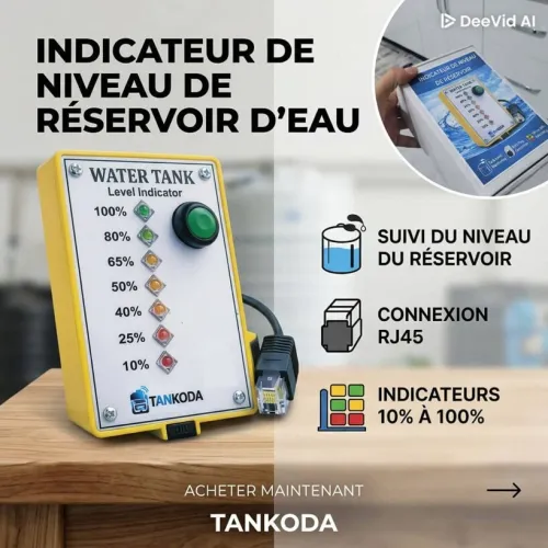 INDICATEUR NIVEAU D'EAU D'UNE CITERNE