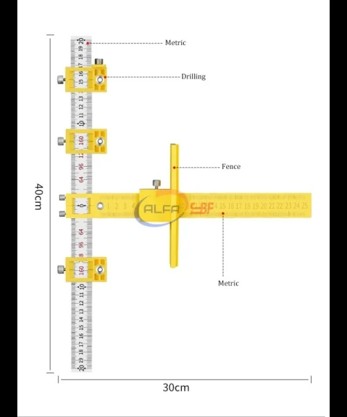 GUIDE DE PERÇAGE 2EN1 JAUNE