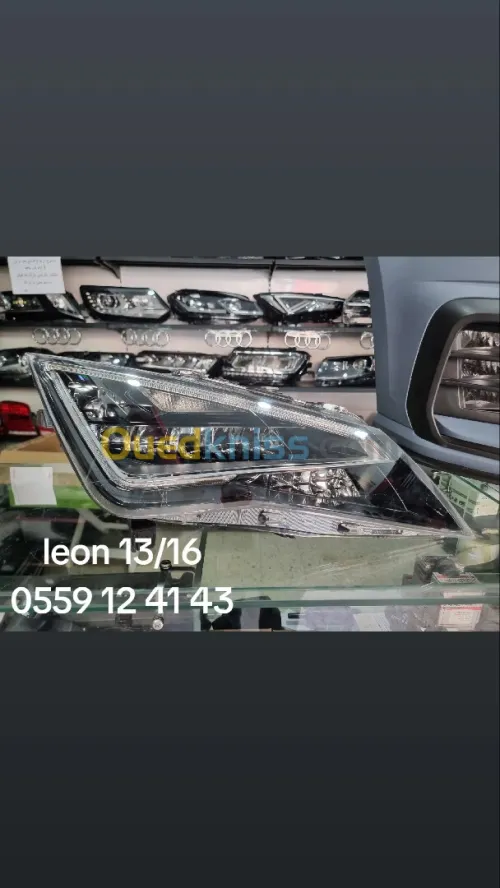 Phare - optique - seat - leon 2013 à 2016 complet avec balastre 