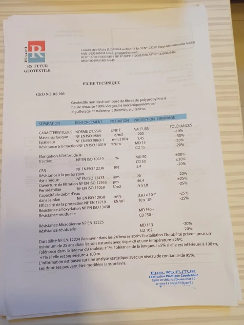 Géotextile 