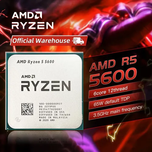 Processeur AMD Ryzen 5 5600 (6 cores-12 threads) 32Mb cache