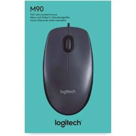Logitech M90 - Souris - droitiers et gauchers - optique - filaire - USB