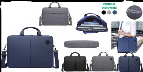 SACOCHE POUR LAPTOP 15.6 OKADE 3 MODELES DISPONIBLES AVEC COULEURS