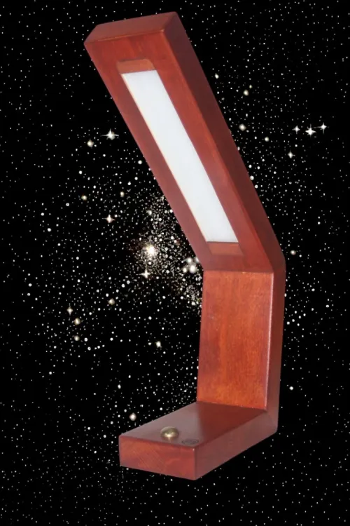 Lampe de bureau LED en bois massif pour cadeaux fin d'année 