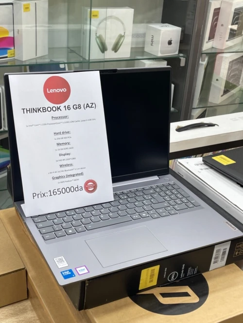 LENOVO THINKBOOK 16 G8 CORE 5 210H 16ddr5-256ssd 16PouceFHd INTEL IRIS XE