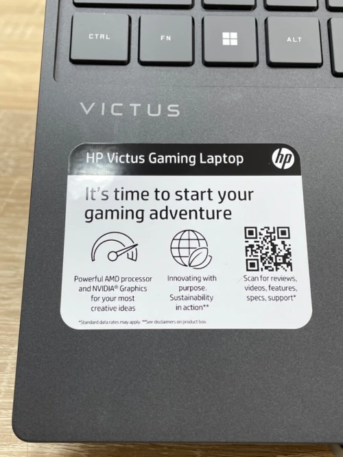HP VICTUS RYZEN7 7445HS 16ddr5-512ssd RTX 4050 6Go gddr6 15.6 FHD 144hz