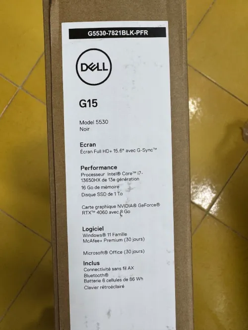 DELL G15 i7 13650HX 16G RAM 1T SSD RTX 4060 8G DRR6 165HE 