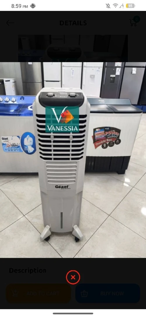 Air cooler marque géant 40L avec turbo