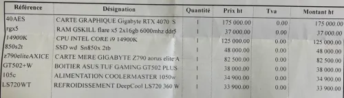 PC Config Graphisme / Gaming + écran 24 144Hz