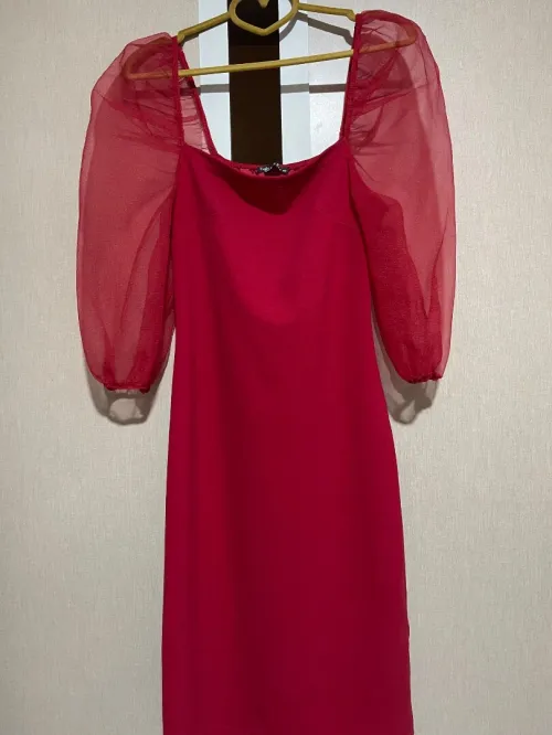 Robe courte rouge