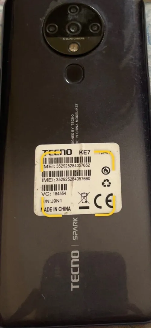 Tecno spark Tecno KE7