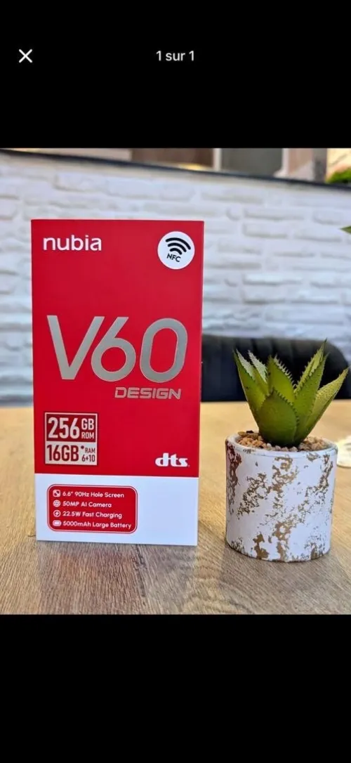 NUBIA V60 Design  16/256gb, en gros et détail prix choc ⚡️