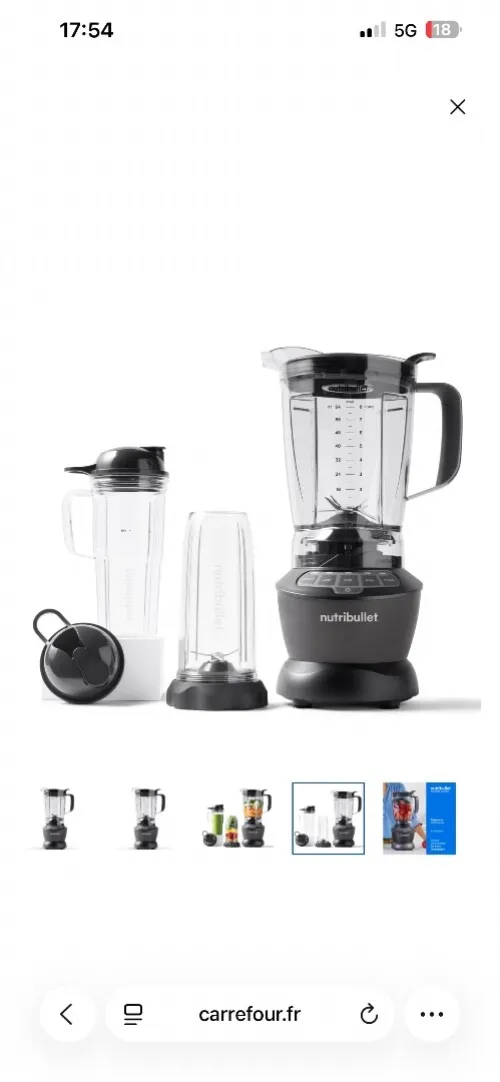 Blender nutribullet smart sense 1500watts