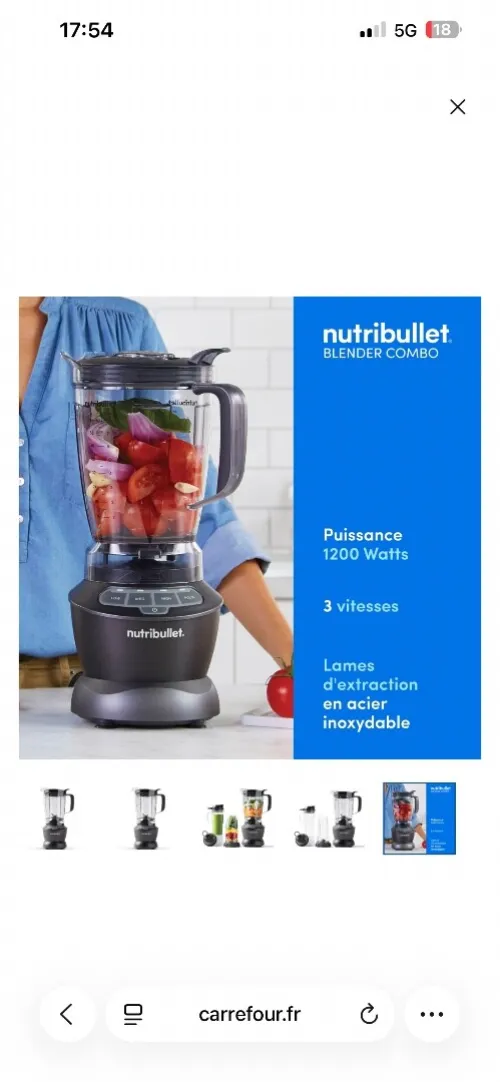 Blender nutribullet smart sense 1500watts