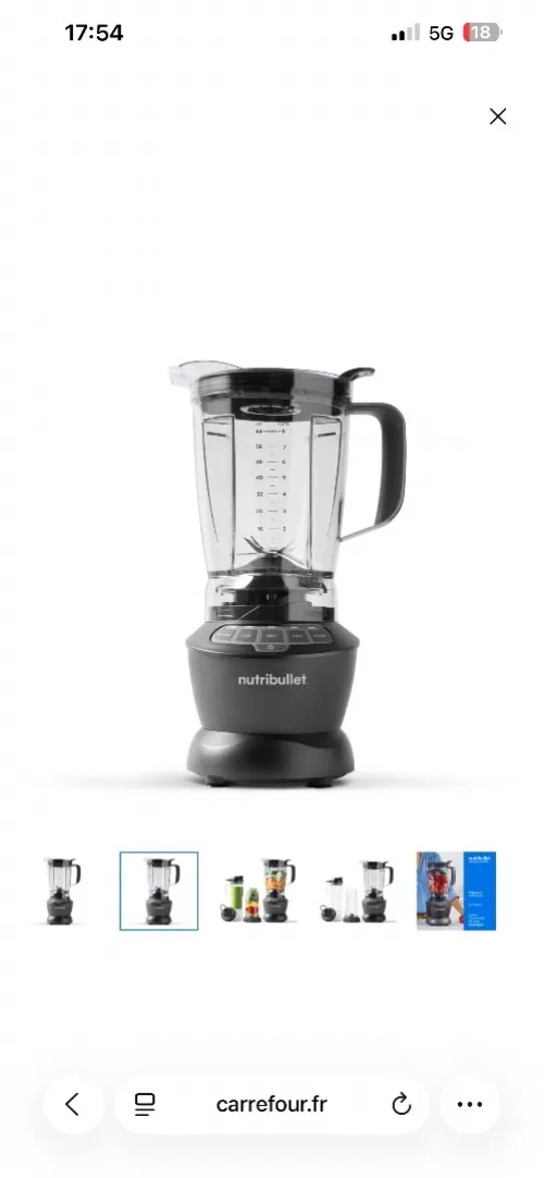 Blender nutribullet smart sense 1500watts