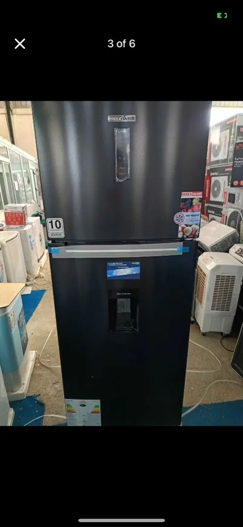 Réfrigérateur Maxwell 750l Nofrost Compresseur LG Noir Inox avec distributeur disponible