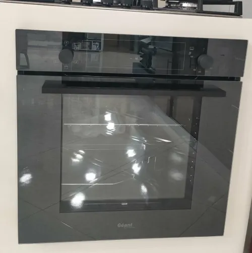 Pack Géant hotte plaque de cuisson four noir haute gamme