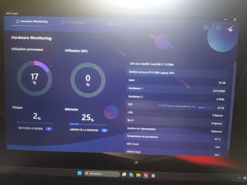 Laptop MSI Katana .. i7-12700H + RTX 3060
