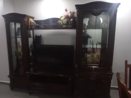 Bibliothèque pour sallon rangement, décoration et table de télévision 